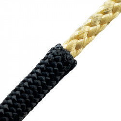 Cordino Aramida 6mm negro por metros de Fixe