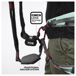 Anclaje doble para vía ferrata Ferratum Cinchless de Fixe