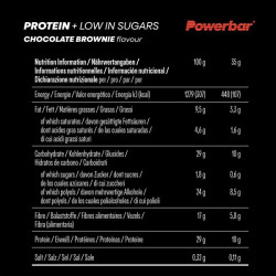 Barrita ProteinPlus Low Sugar - Brownie de chocolate de Powerbar