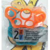 Pack de elásticos de dedos azul y naranja